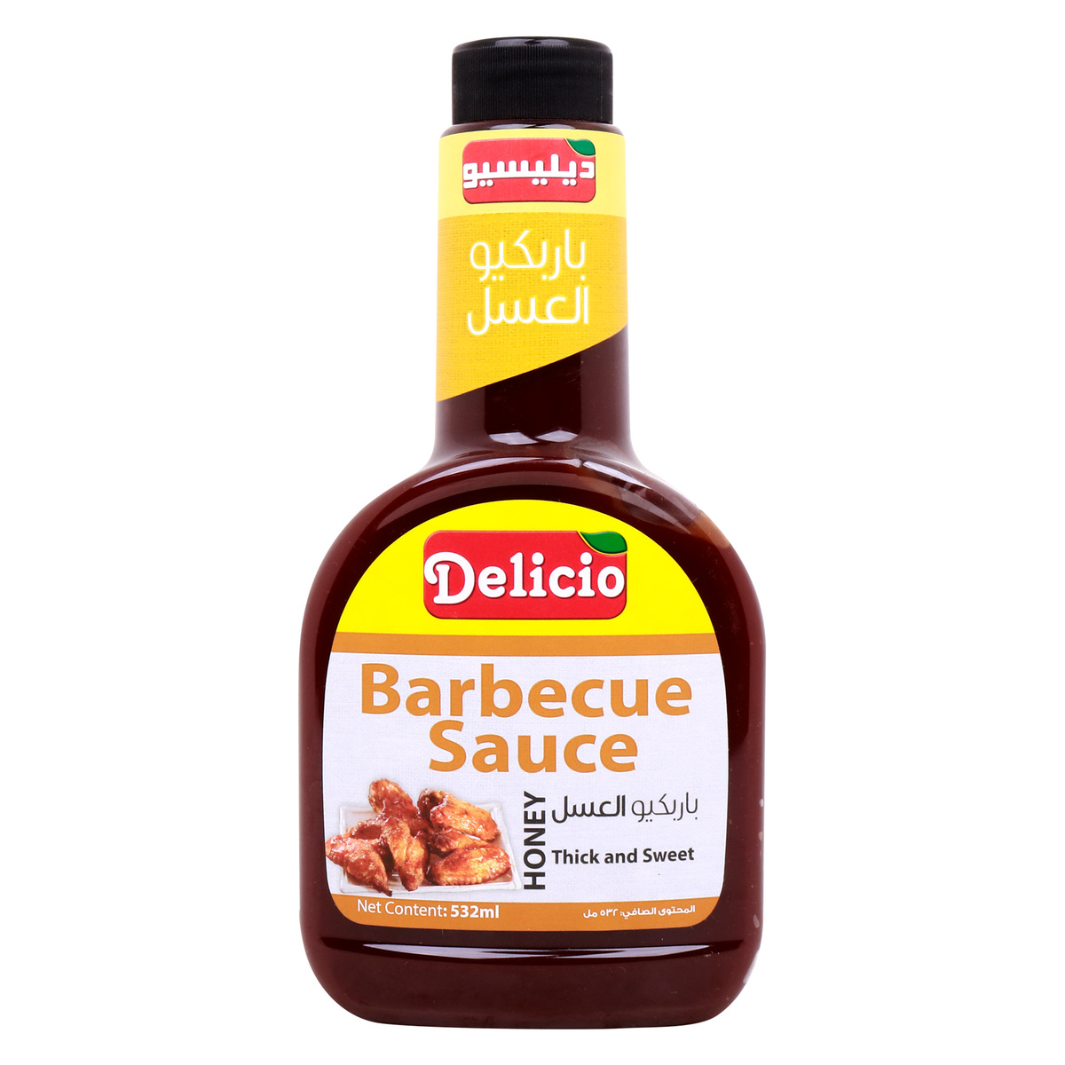 Delicio Barbecue Sauce Honey, 532 ml