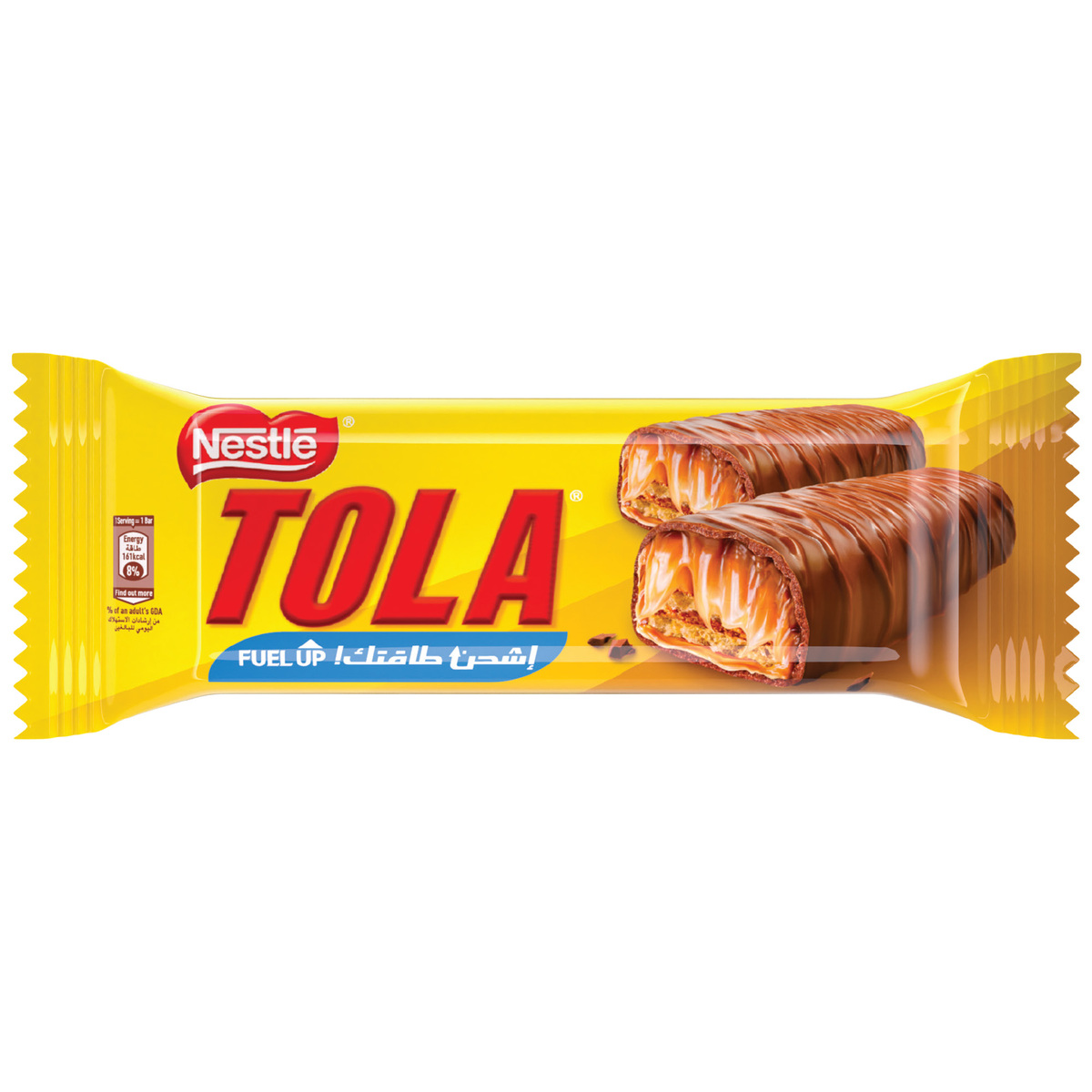 Tola Wrapper 2 Finger Crispy Wafer Covered  with Caramel and Milk Chocolate 24 x 31 g