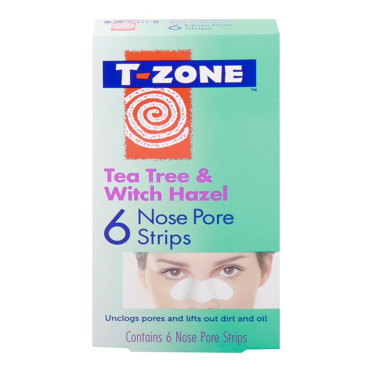 T-Zone Tea Tree & Witch Hazel Nose Pore Strips 6 pcs