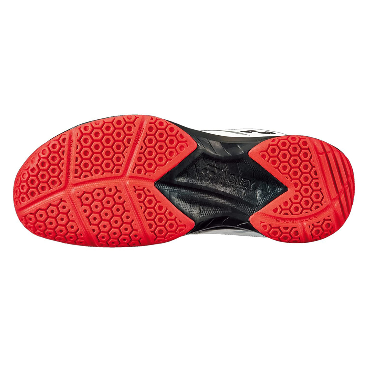 يونيكس حذاء تنس الريشة للرجال، SHB39WEX، أبيض/أحمر، 43