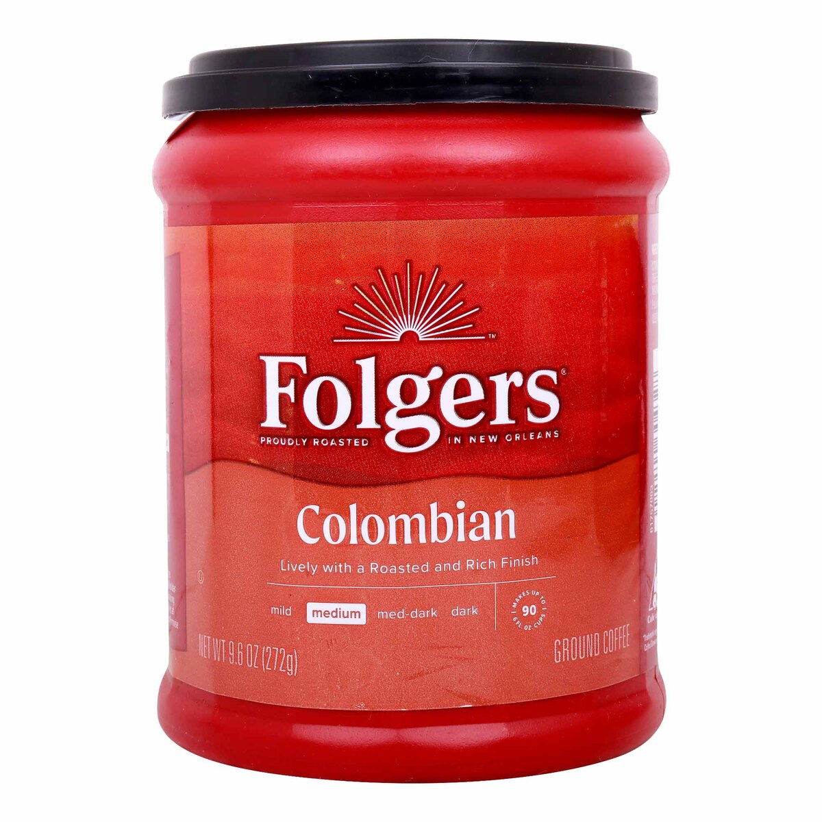 Folgers Colombian Roasted and Rich Finish Ground Coffee 272 g