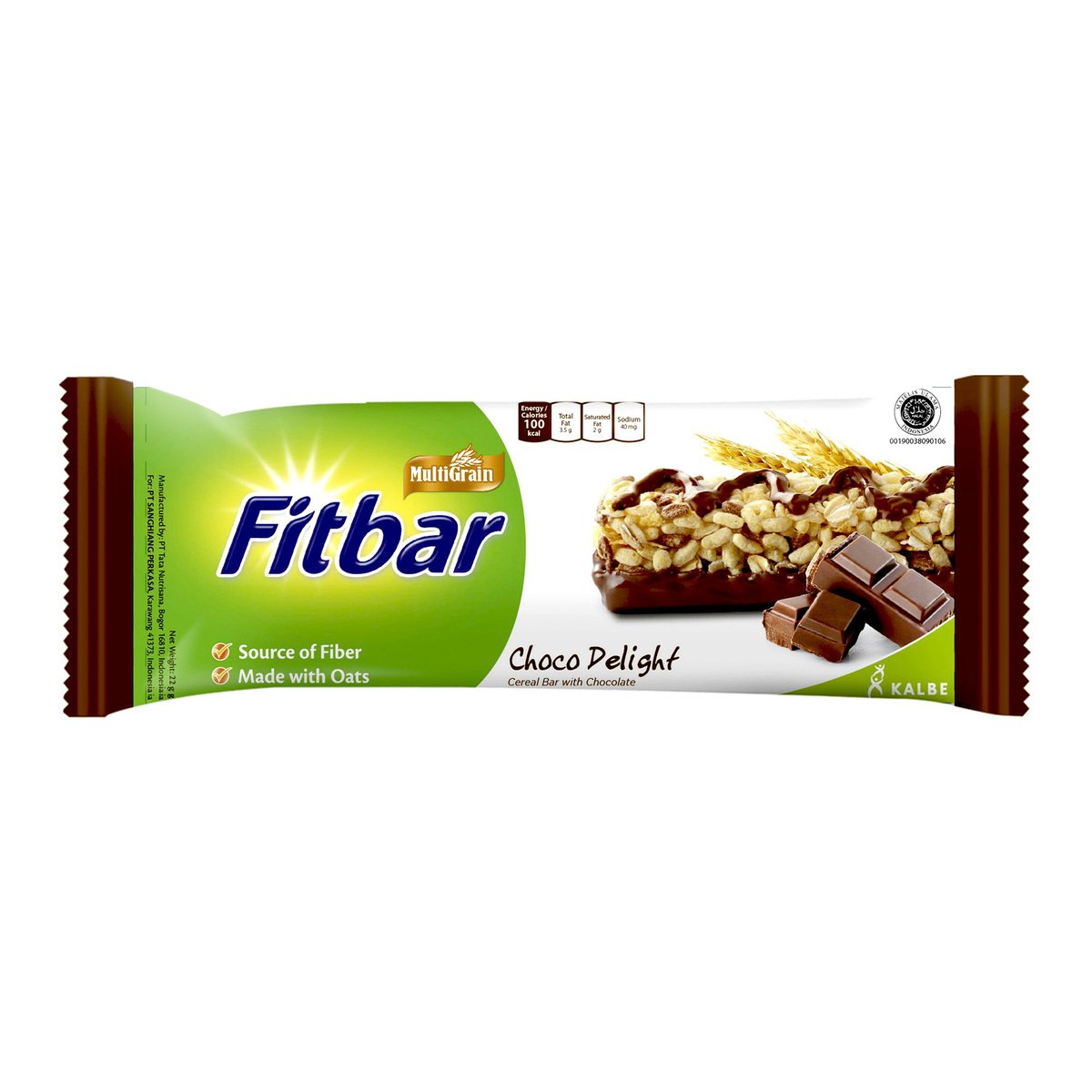 Fitbar Choco Delight Cereal Bar with Chocolate 22 g