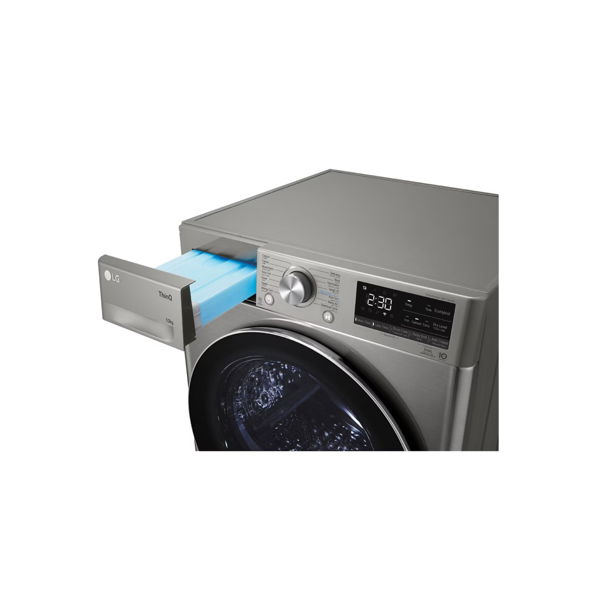 LG Front Load Dual Inverter Dryer (2024), 10 Kg, Sensor Dry, Allergy Care, Drum Care, ThinQ (Wi-Fi), Platinum Color, RH10V9PV2W