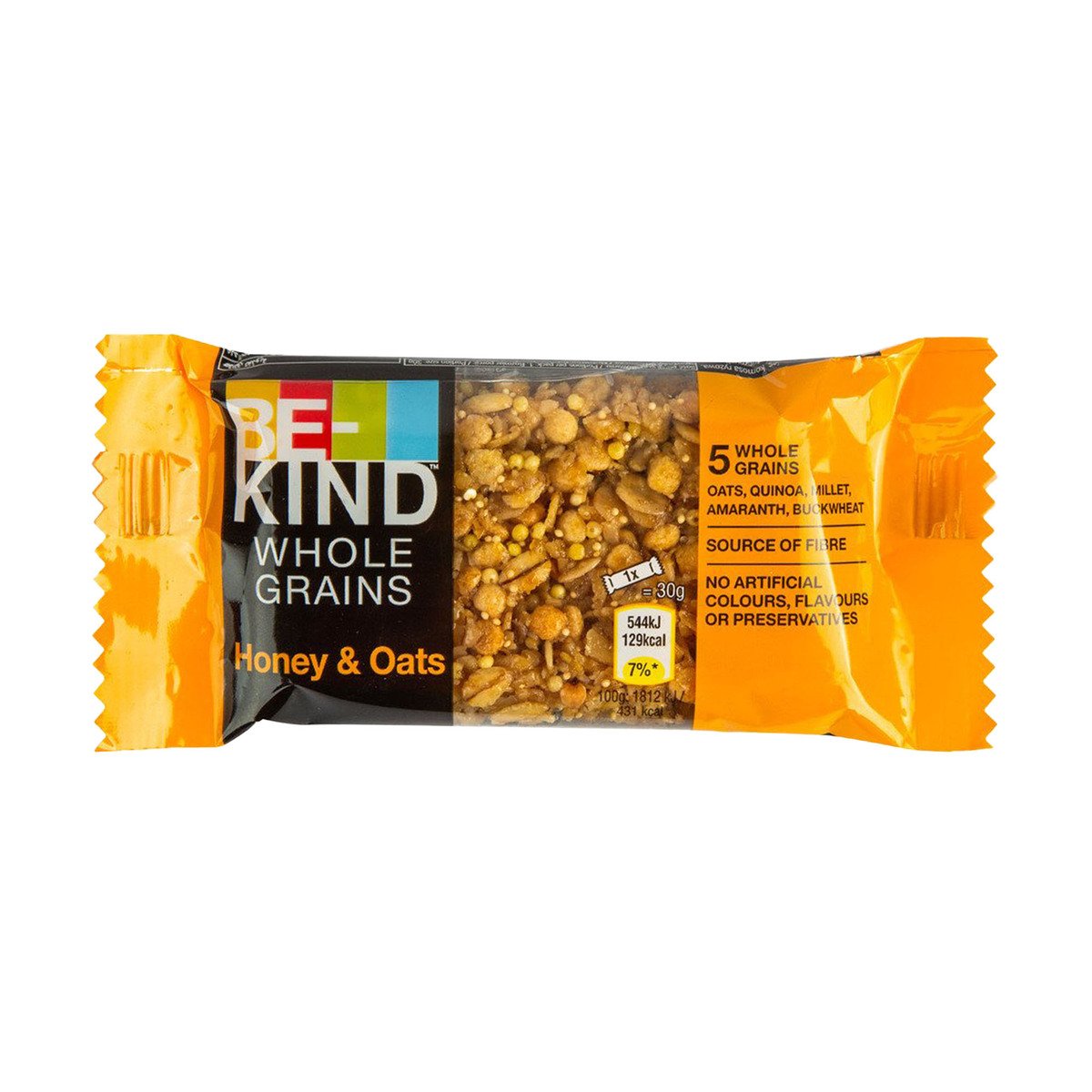 Buy Be-Kind Whole Grains Honey & Oats Bar 30 g Online at Best Price | Cereal Bars | Lulu UAE in Kuwait