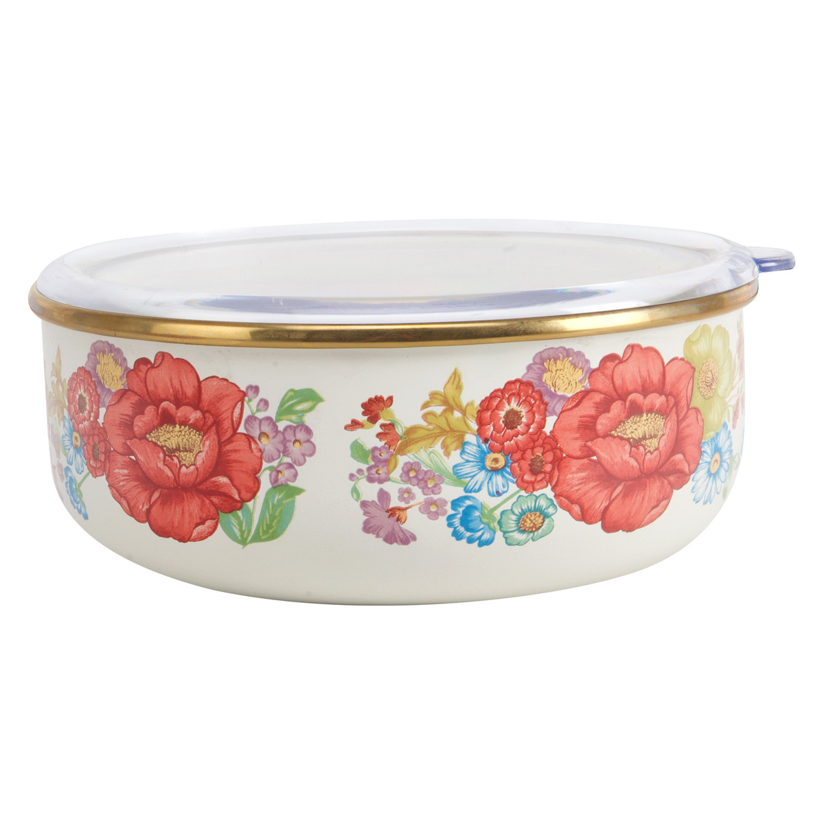 Chefline Enamel Food Container, Large, Assorted