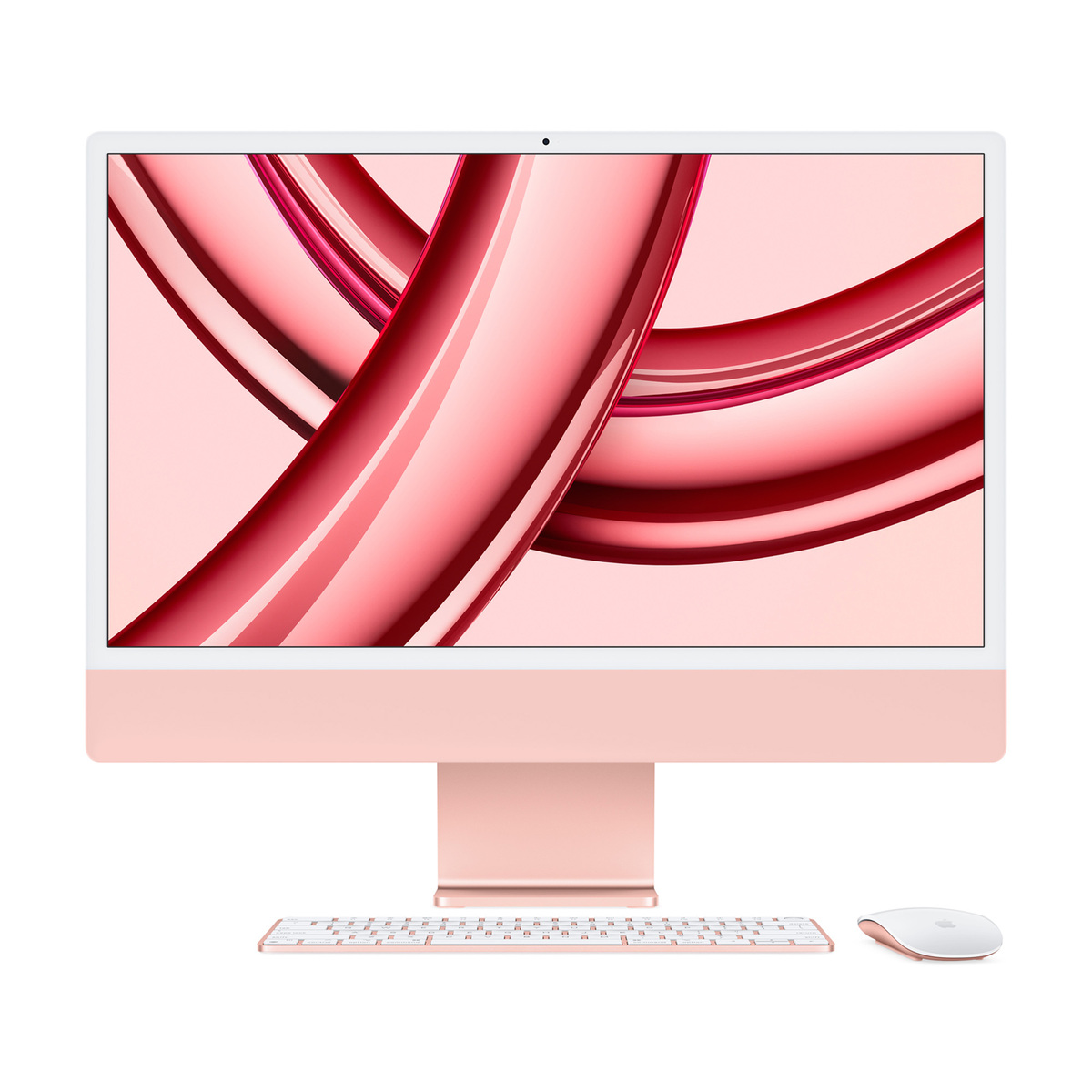 Apple iMac with Retina 4.5K Display, 24 inches, M3 Chip with 8core CPU and 10core GPU, 8 GB RAM, 512 GB SSD, Pink, MQRU3AB A
