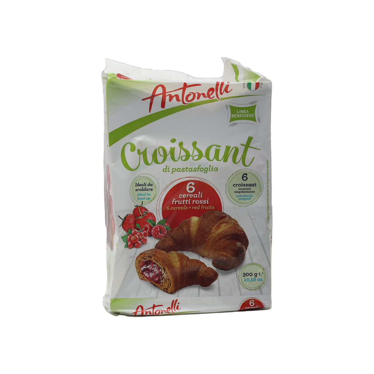 Antonelli Croissant Cereals & Red Fruits 6 pcs 300 g