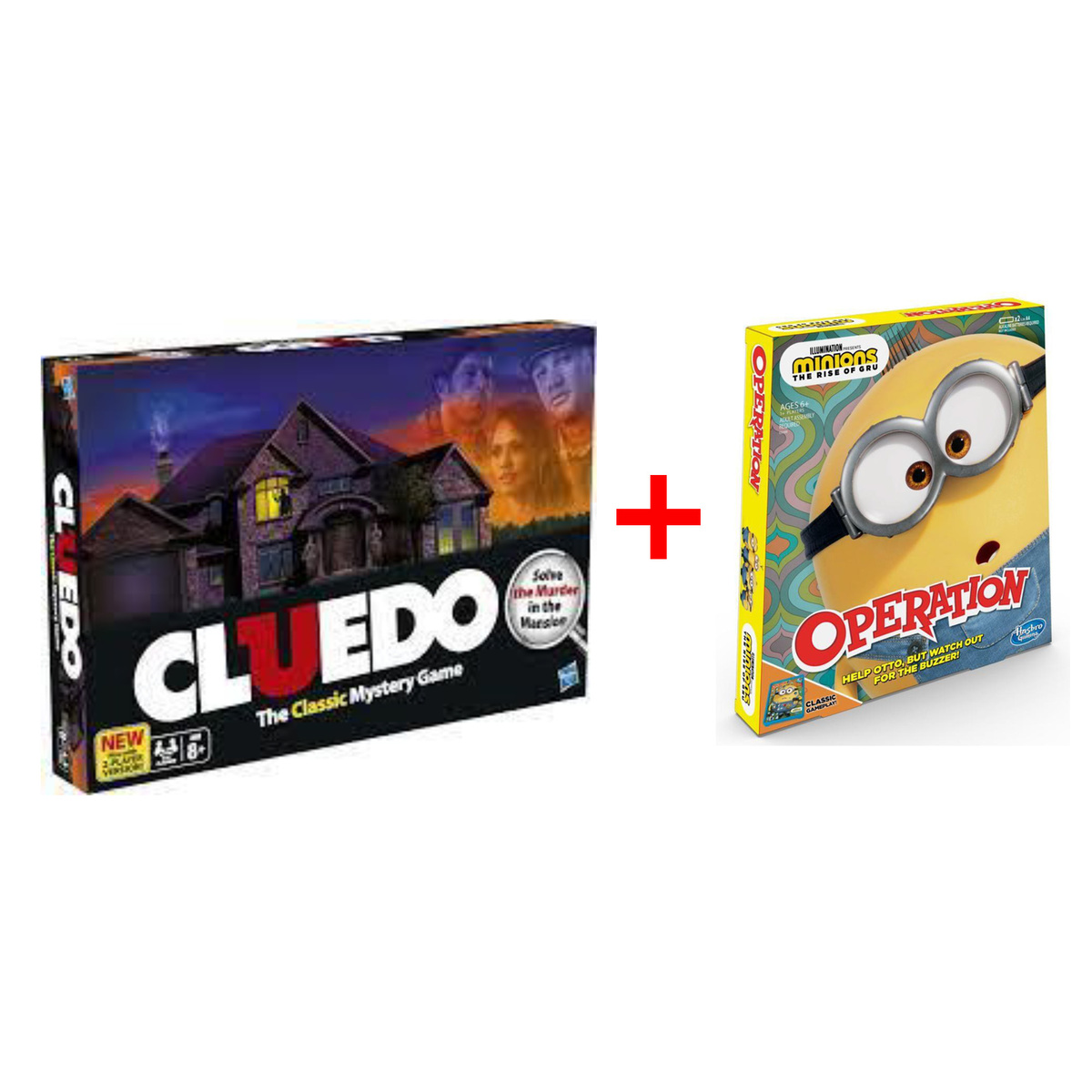 Hasbro Cluedo Board Game + Minion Operation HSO9