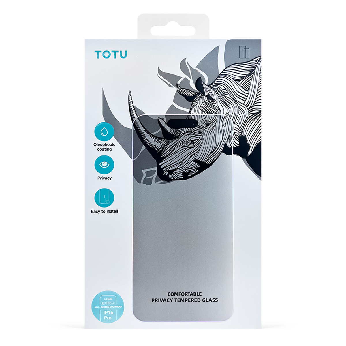 Totu IPhone 15 Pro Tempered Glass, AB-057
