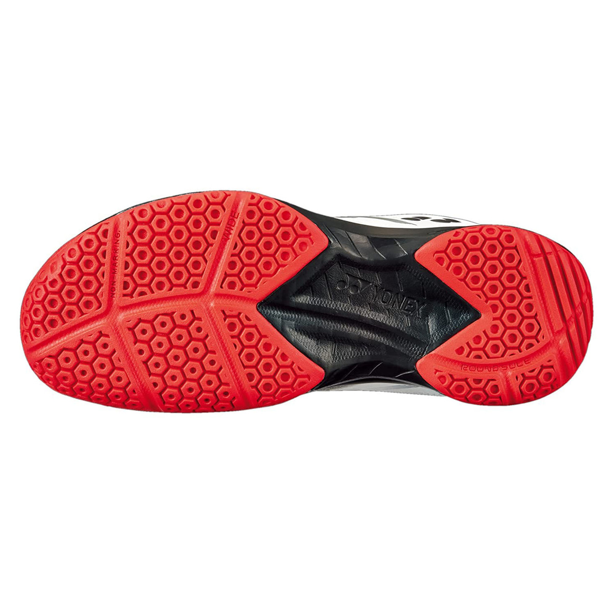 يونيكس حذاء تنس الريشة للرجال، SHB39WEX، أبيض/أحمر، 40