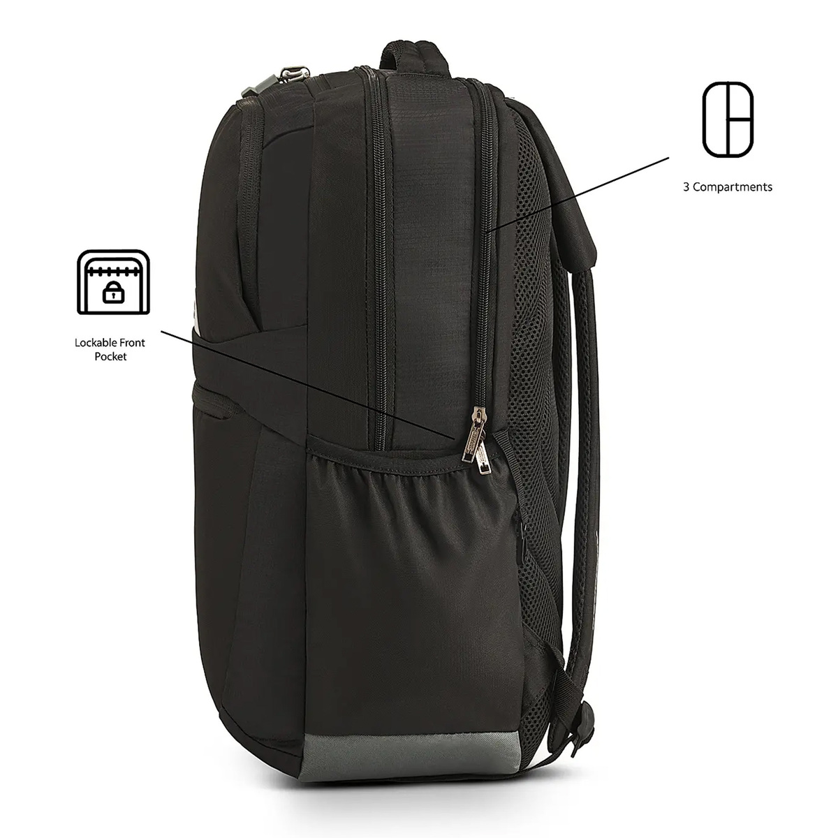 American Tourister Backpack Brett Q15 BTS  Black