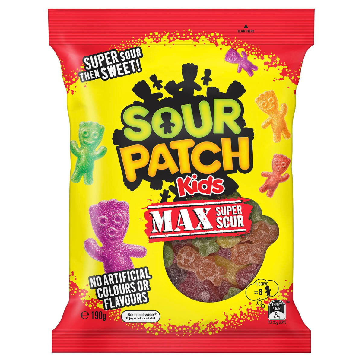 Sour Patch Kids Max Super Sour Jelly 190 g