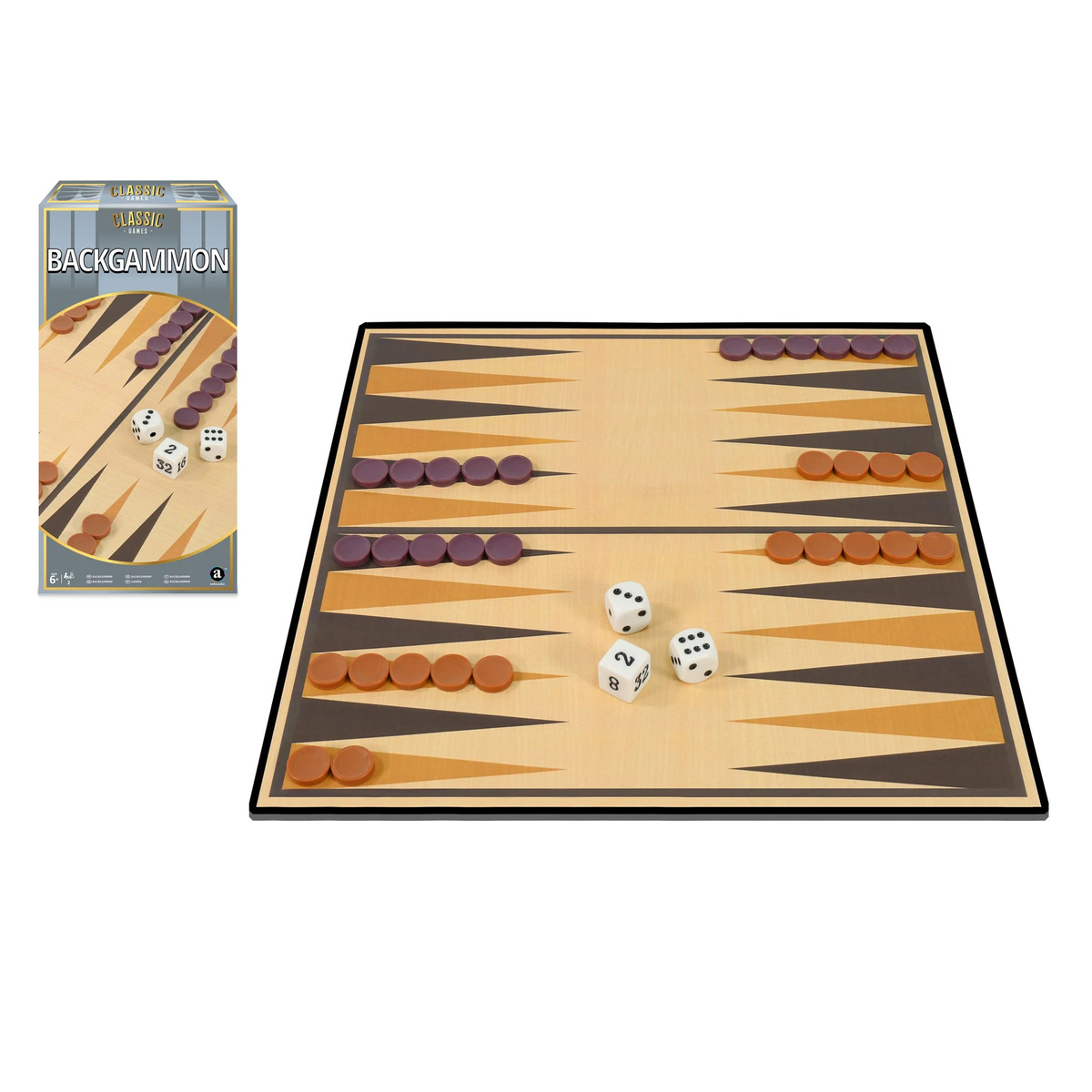 Merchant Ambassador Classic Games Backgammon, ST2104
