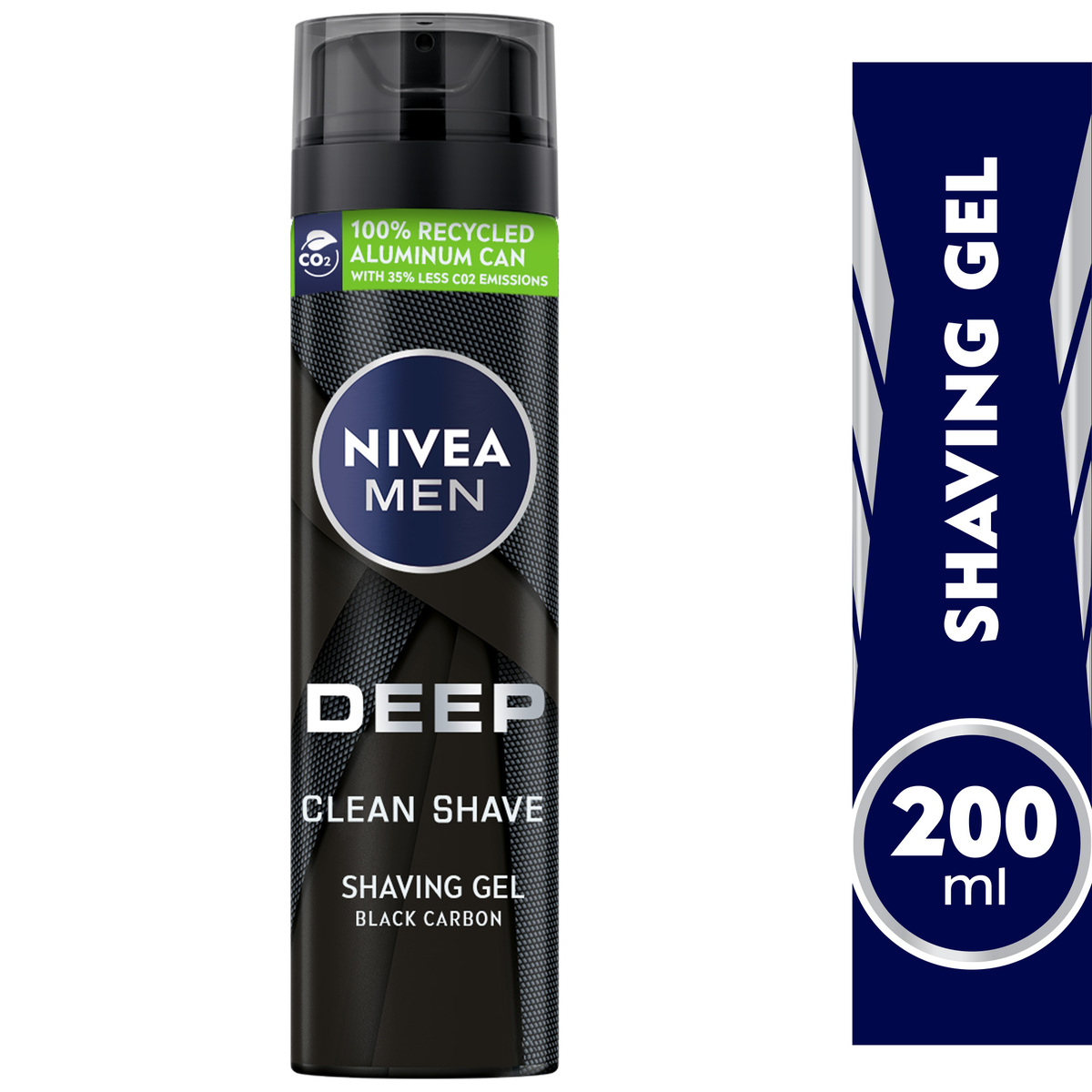 Nivea Men Shaving Gel Deep Clean Black Carbon 200 ml
