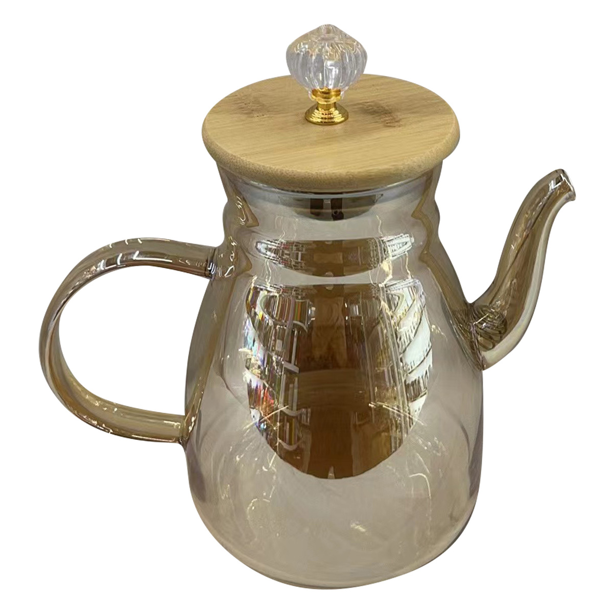 Crystal Drops Glass Tea Pot, 1.5 L, 16339-3MKT