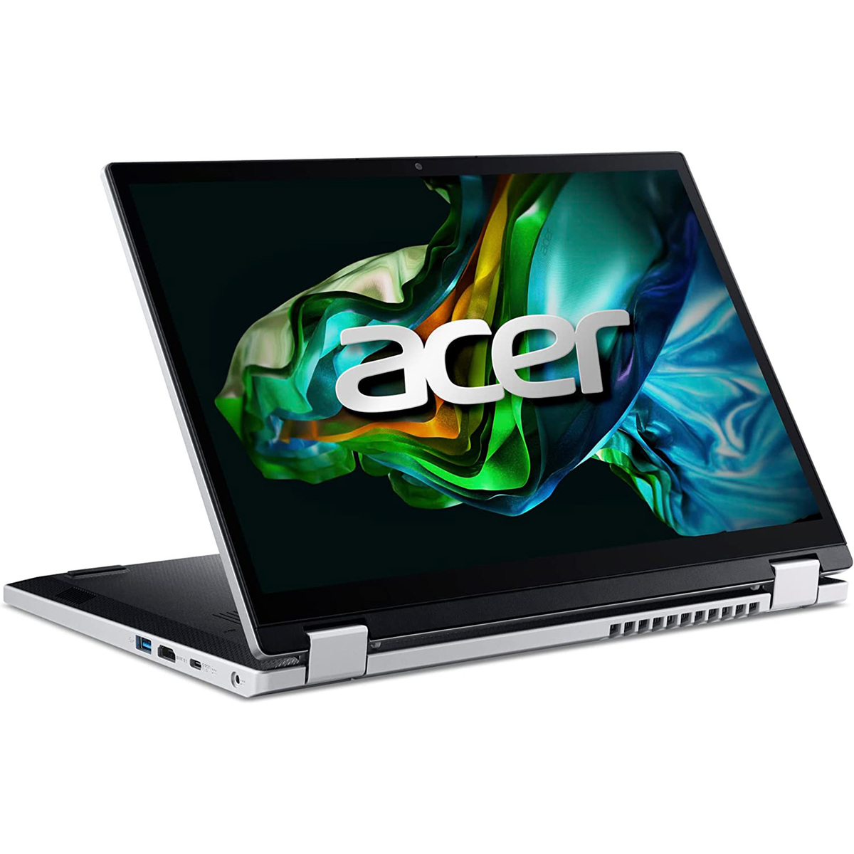 Acer 14 inches Aspire 3 Spin Convertible Notebook, Windows 11 Home, WUXG Touch Display, Intel Core i3 N305, 4 GB RAM, 256 GB Storage, Silver, A3SP14-31PT-33DA