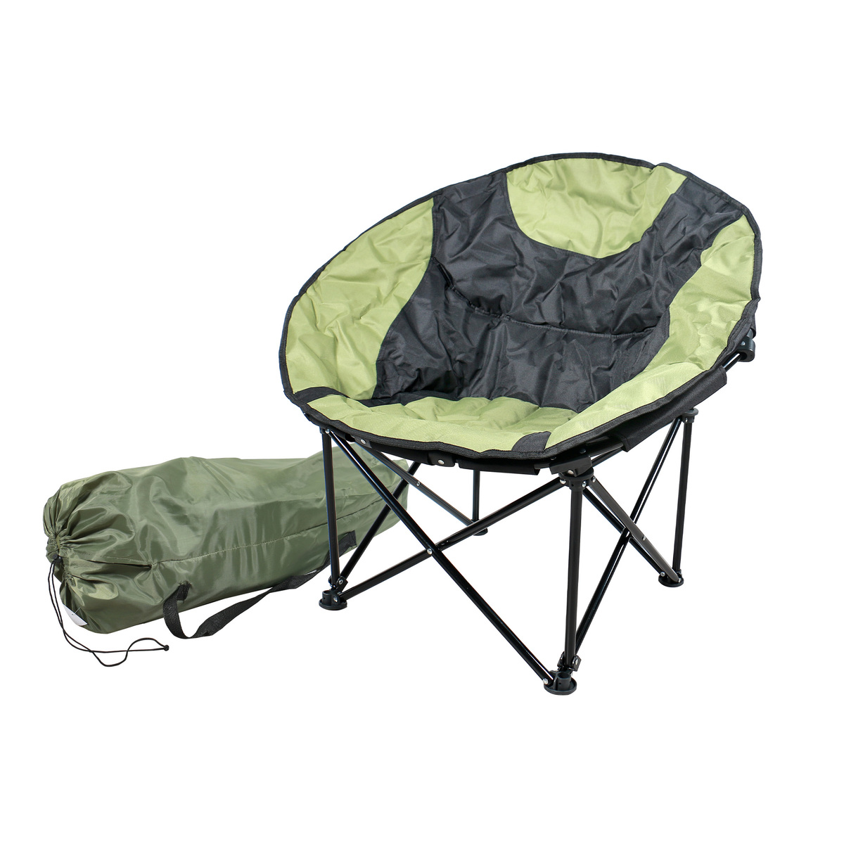 Campmate Foldable Moon Chair, Green/Black, CM1832