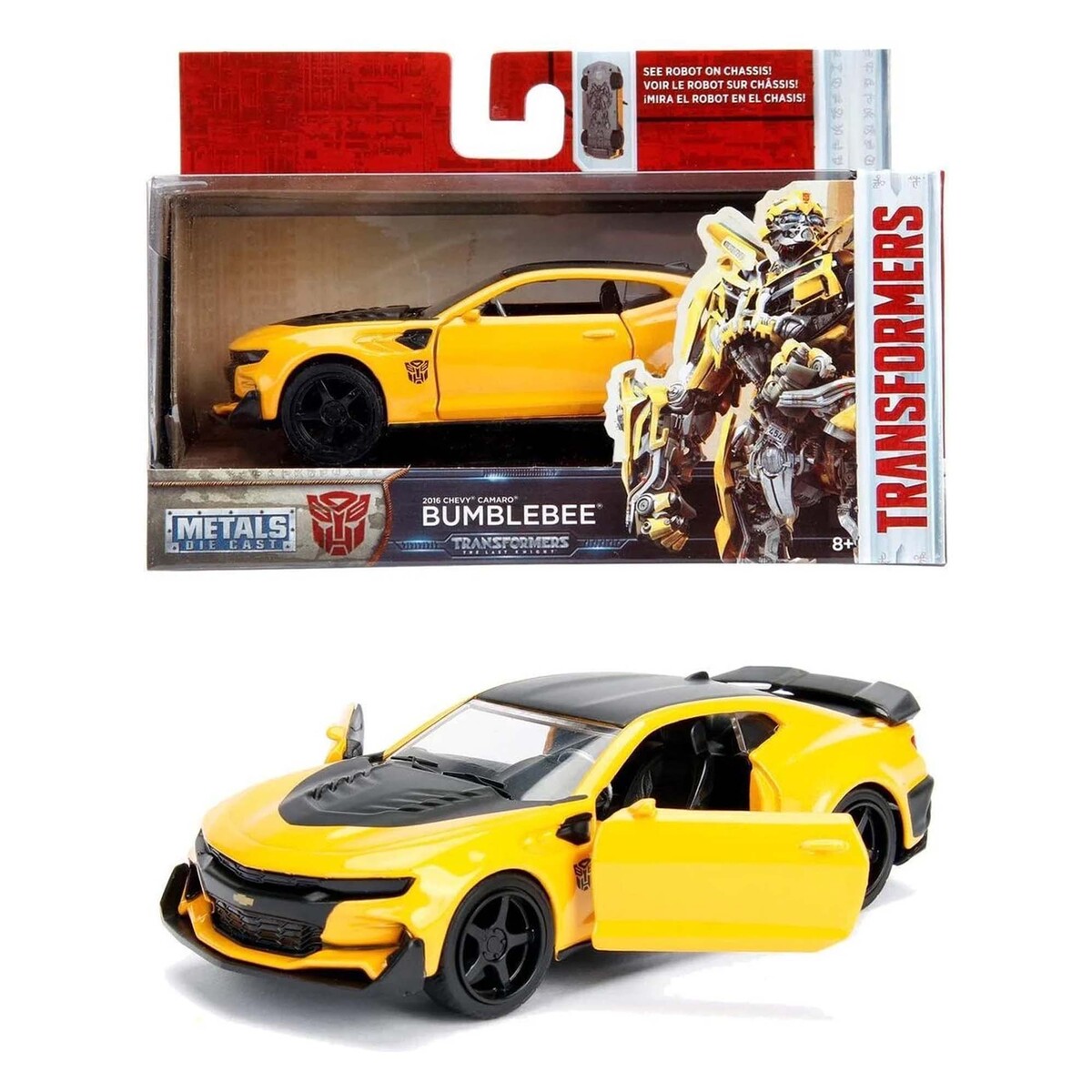 Jada Transformers Bumblebee Die-Cast Model, 1:32 Scale