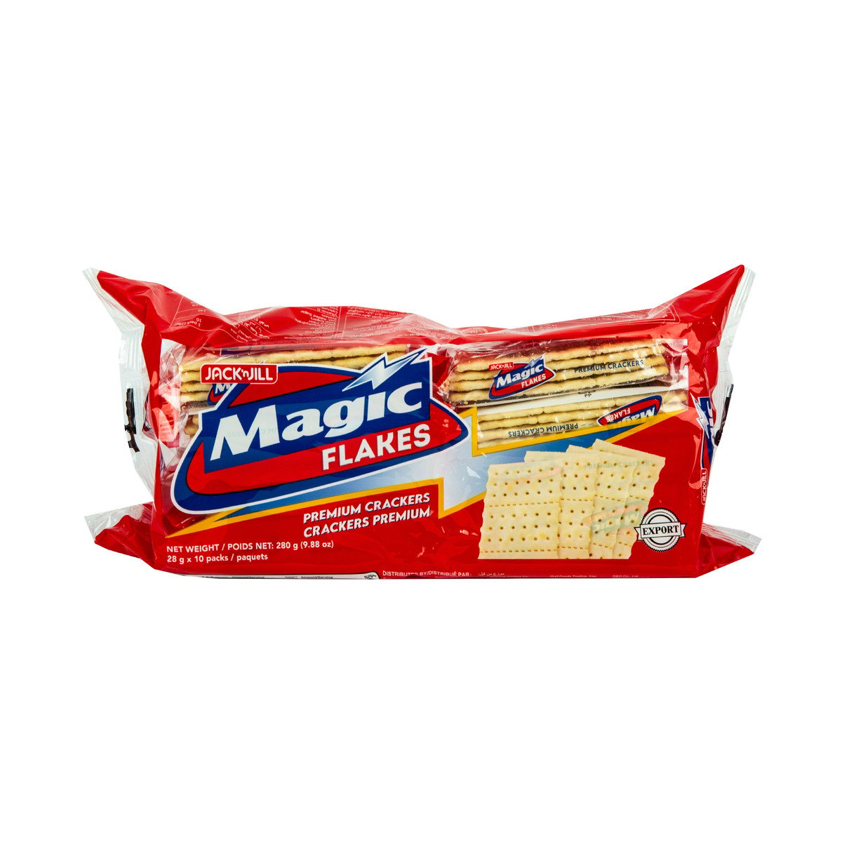 Jack 'n Jill Magic Flakes Premium Crackers 10 x 28 g