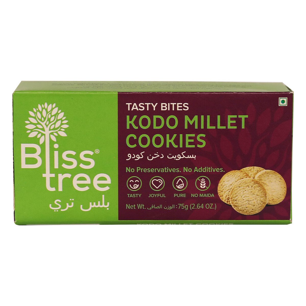 Bliss Tree Kodo Millet Cookies 75 g
