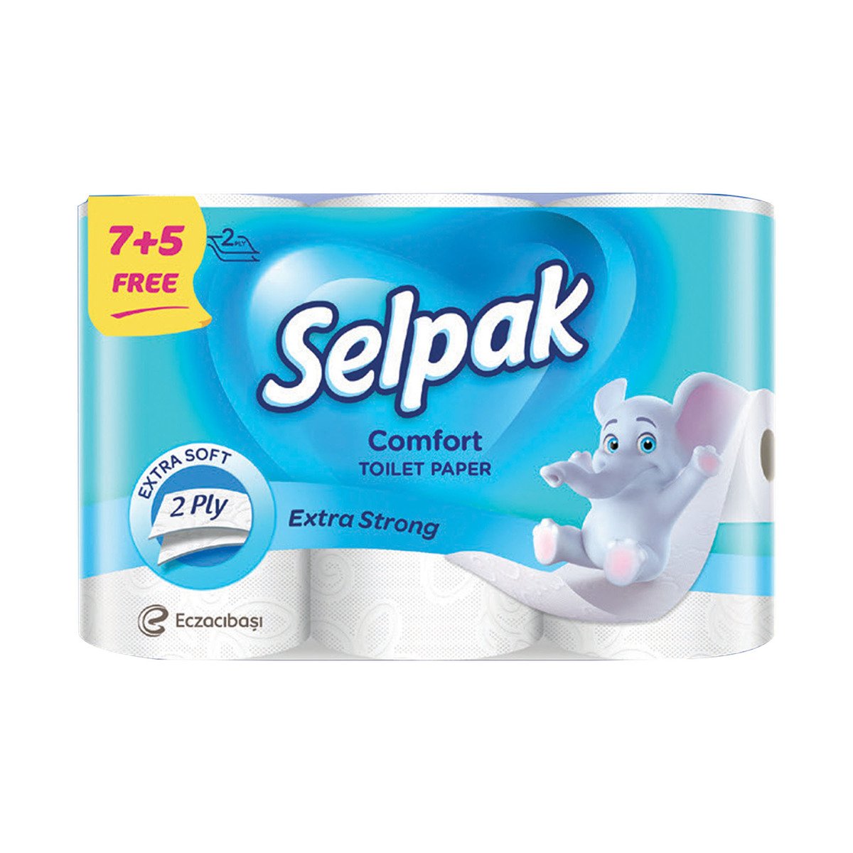 Selpak Comfort Toilet Paper Value Pack 2ply 12 Rolls