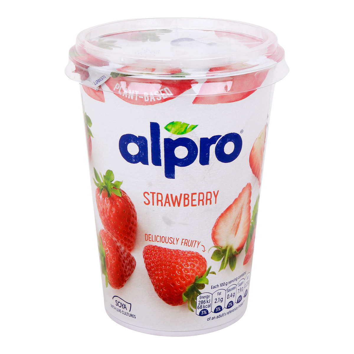 Alpro Strawberry with Rhubarb Yoghurt, 500 g