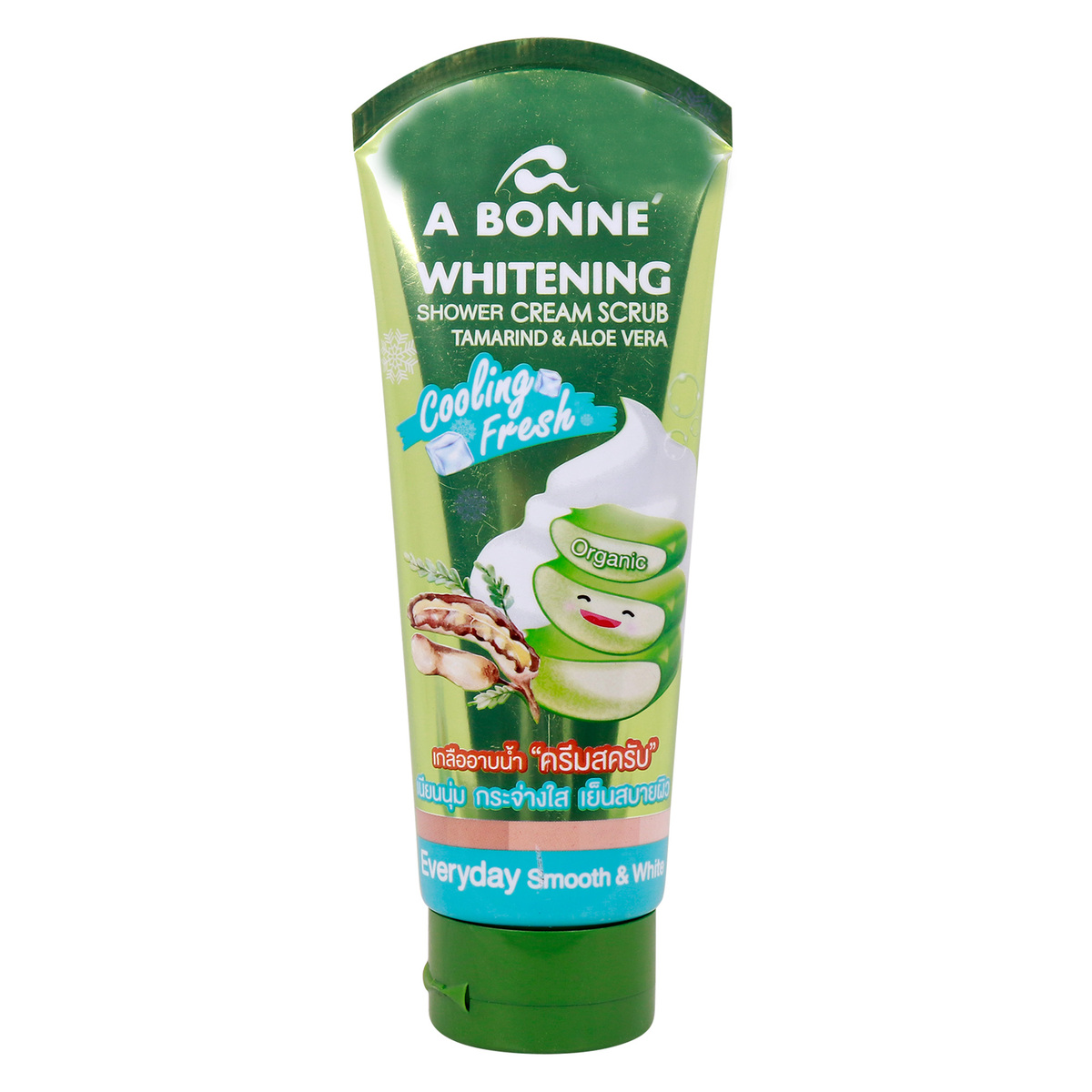A Bonne Whitening Shower Cream Scrub Tamarind and Aloe Vera, 350 g