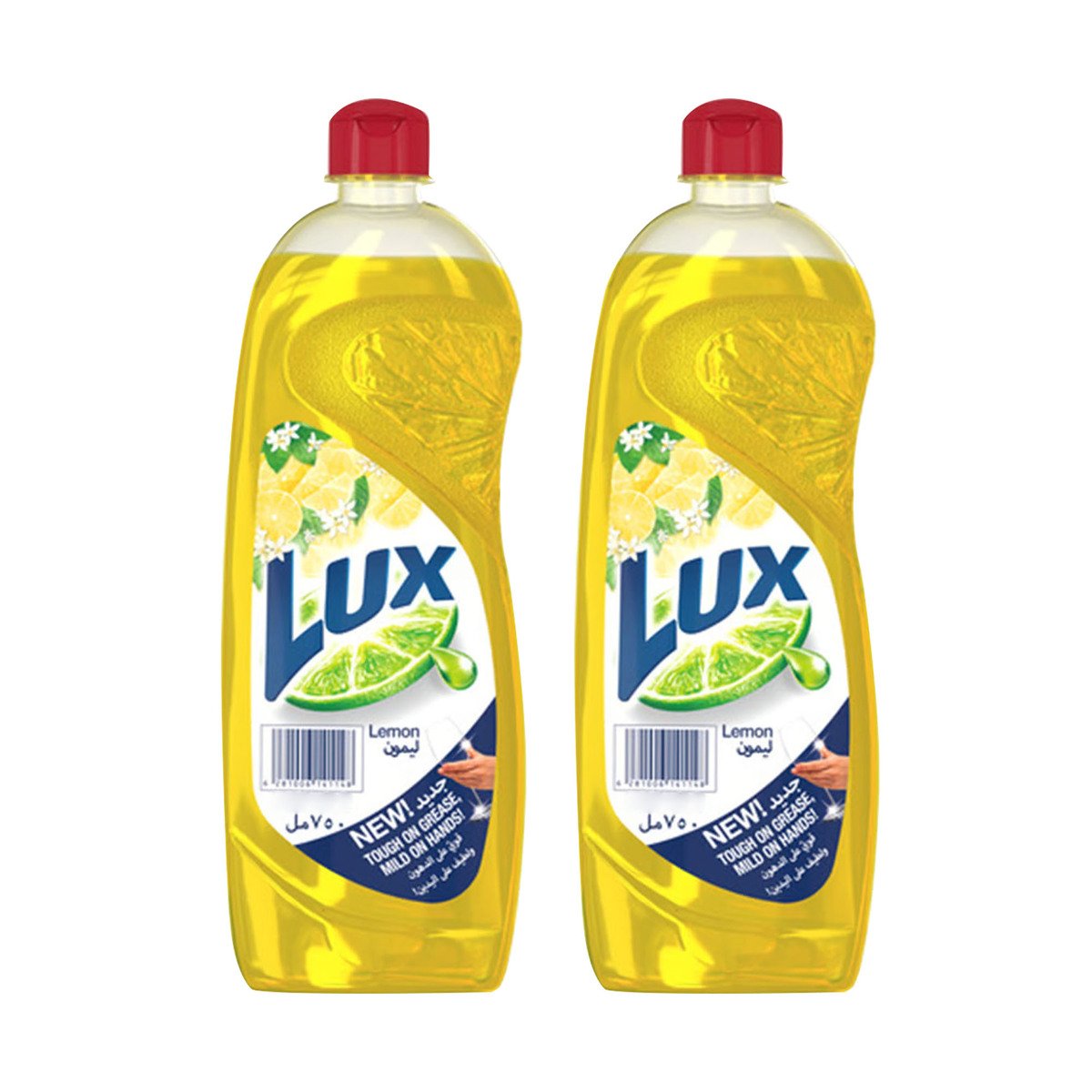 Buy Lux Lemon Dishwashing Liquid Value Pack 2 x 725 ml Online at Best Price | Washing Up | Lulu Kuwait in UAE