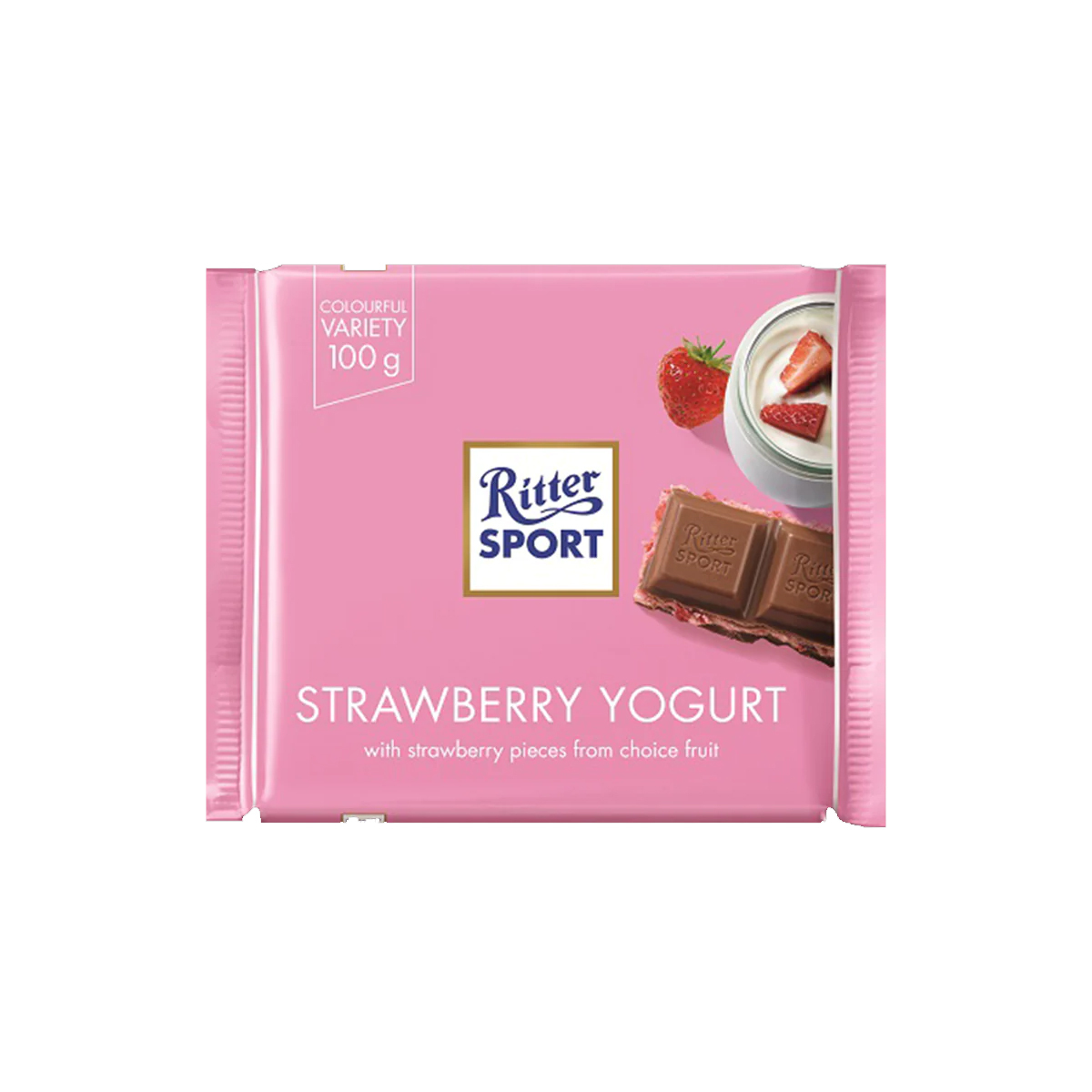 Ritter Sport-Strawberry Yogurt 100g