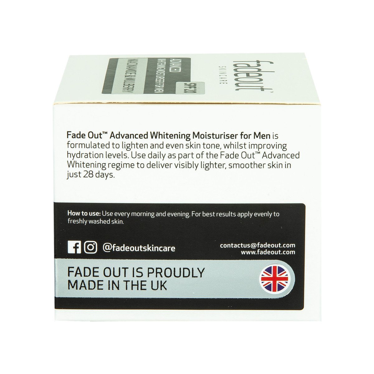 Fade Out Advanced Whitening Moisturiser For Men 50 ml