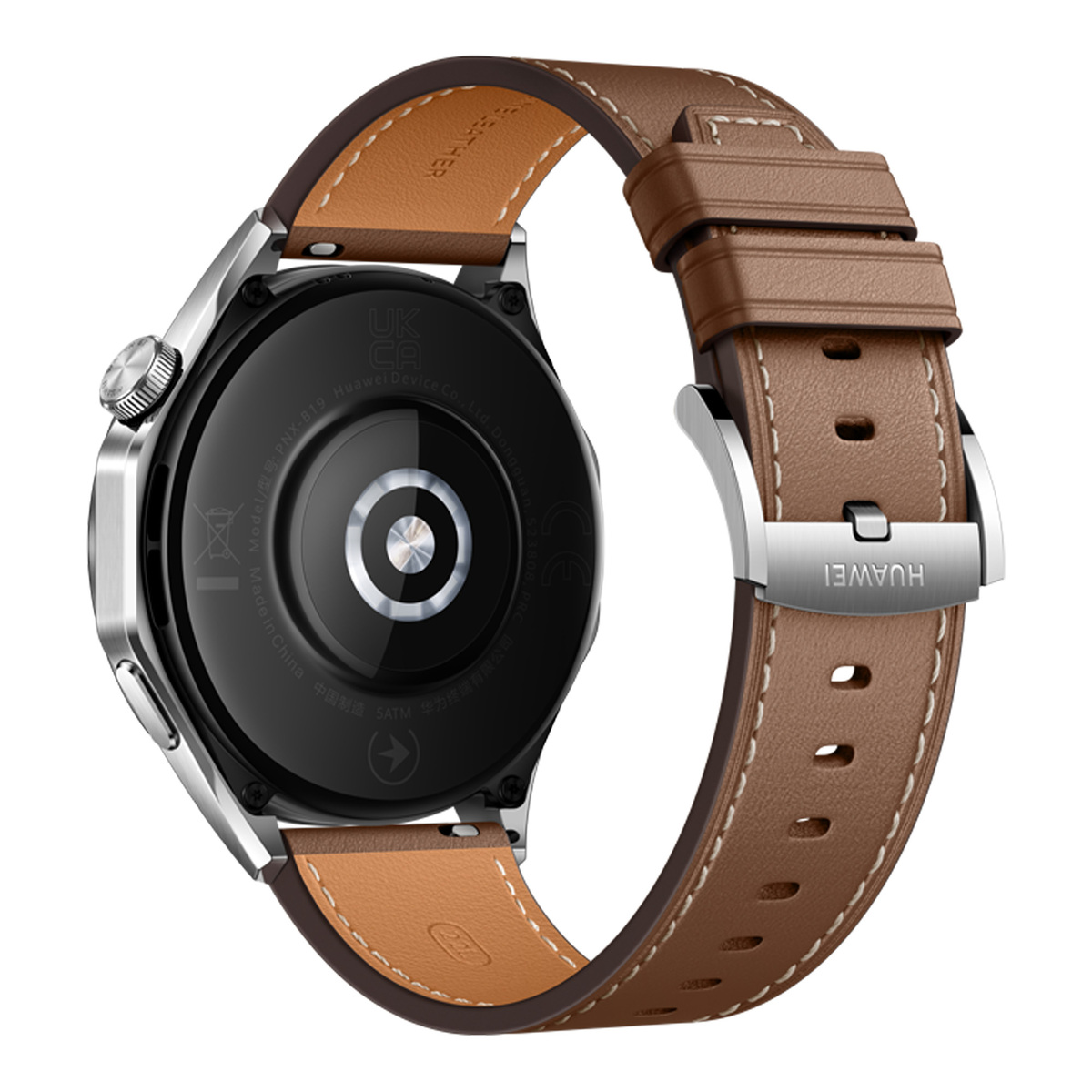 Huawei Smart Watch GT 4, 46 mm, Brown Leather Strap, Phoinix-B19L