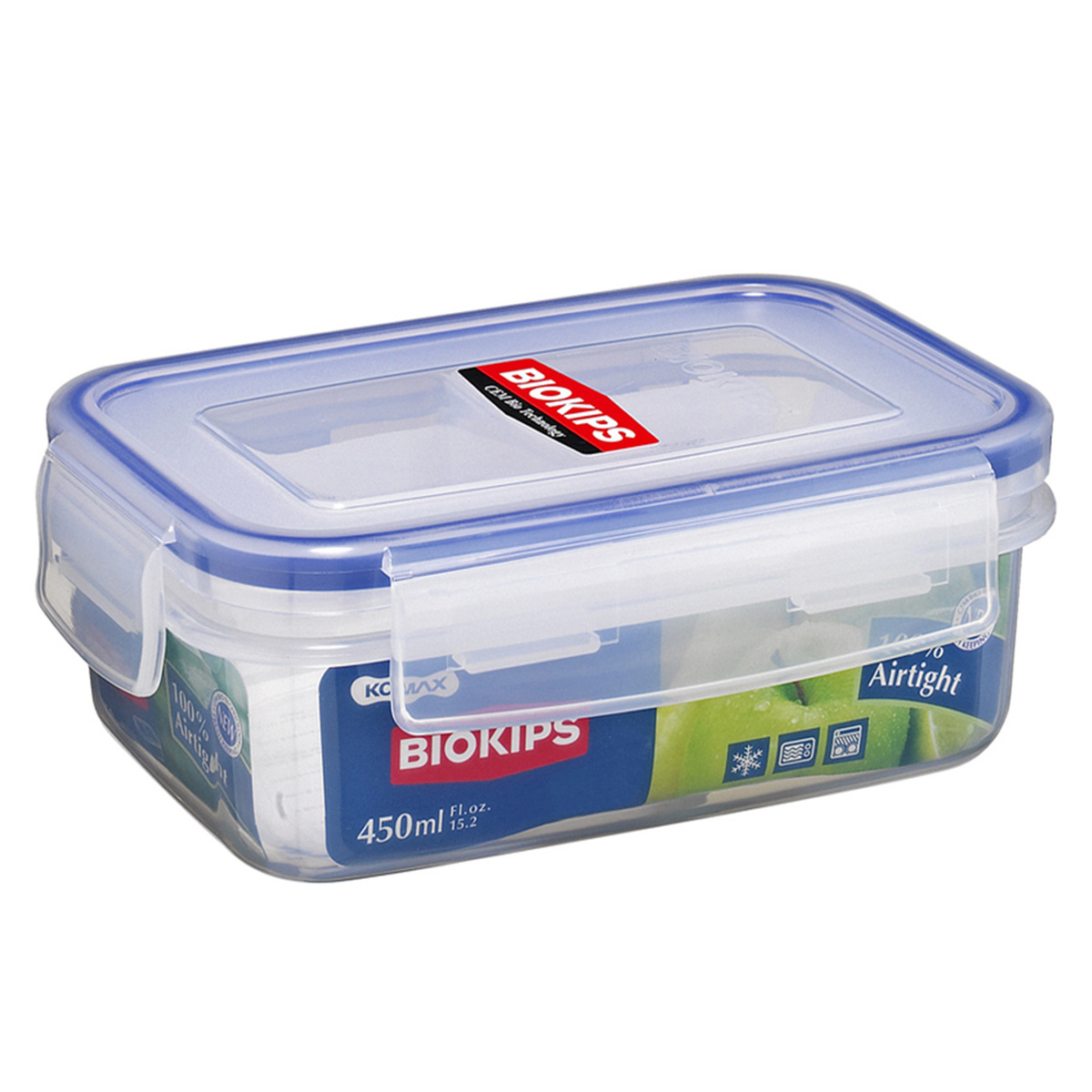 Komax Biokips Airtight Food Container, Transparent, KOM.K0171502