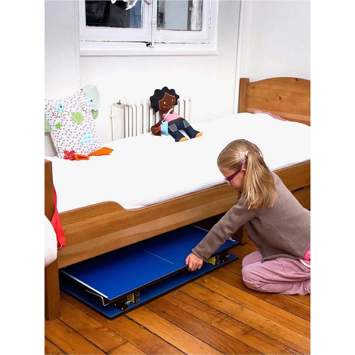 Cornilleau Hobby Mini Table Tennis Table, Blue, 16006