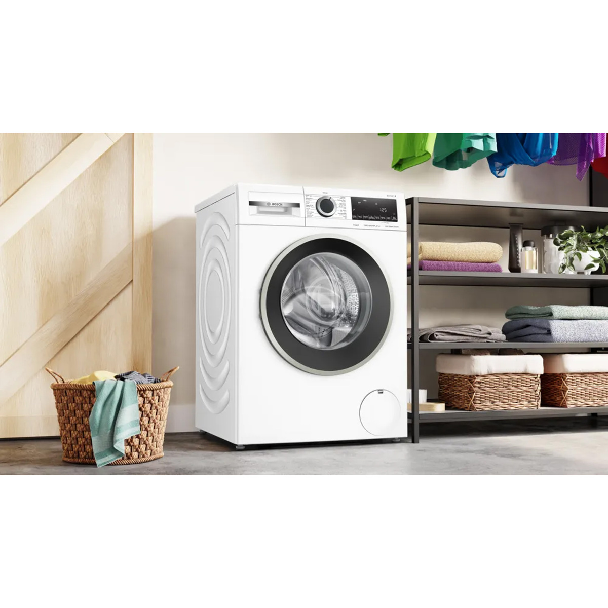 Bosch Series 4 Front Load Washing Machine, 9 kg, 1400 RPM, White, WGA14400GC