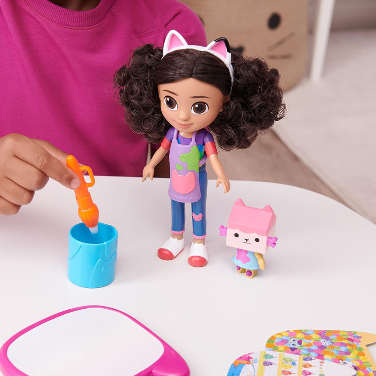 Gabby’s Dollhouse Gabby Deluxe Craft Dolls and Accessories with Water Pad and Water Brush Pen, 6064228