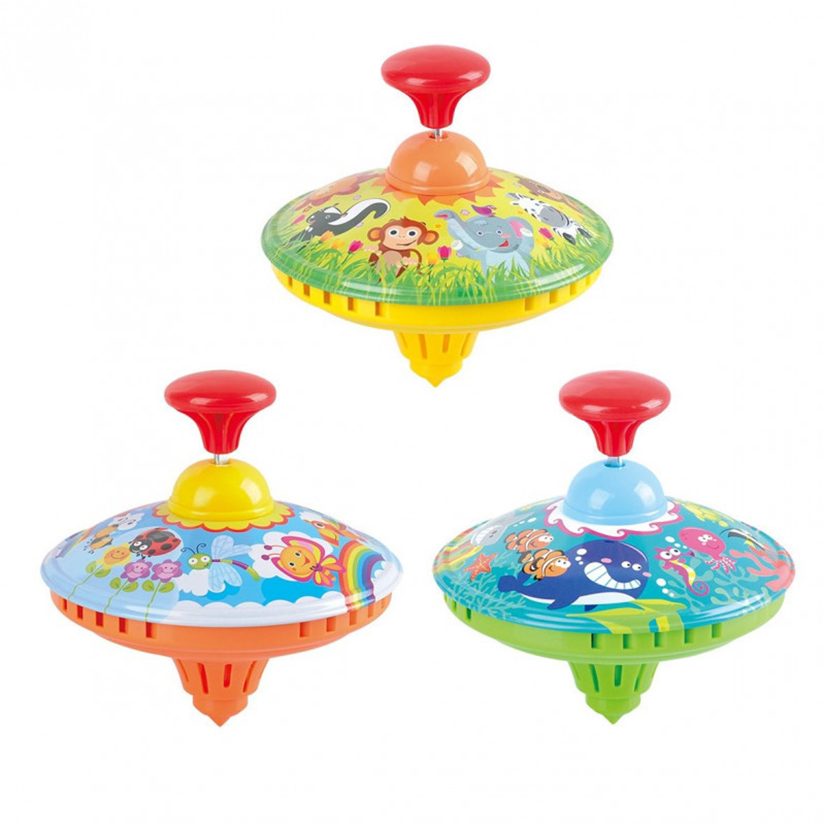 PlayGo Spinning Top, Assorted, 3 Models, 2986