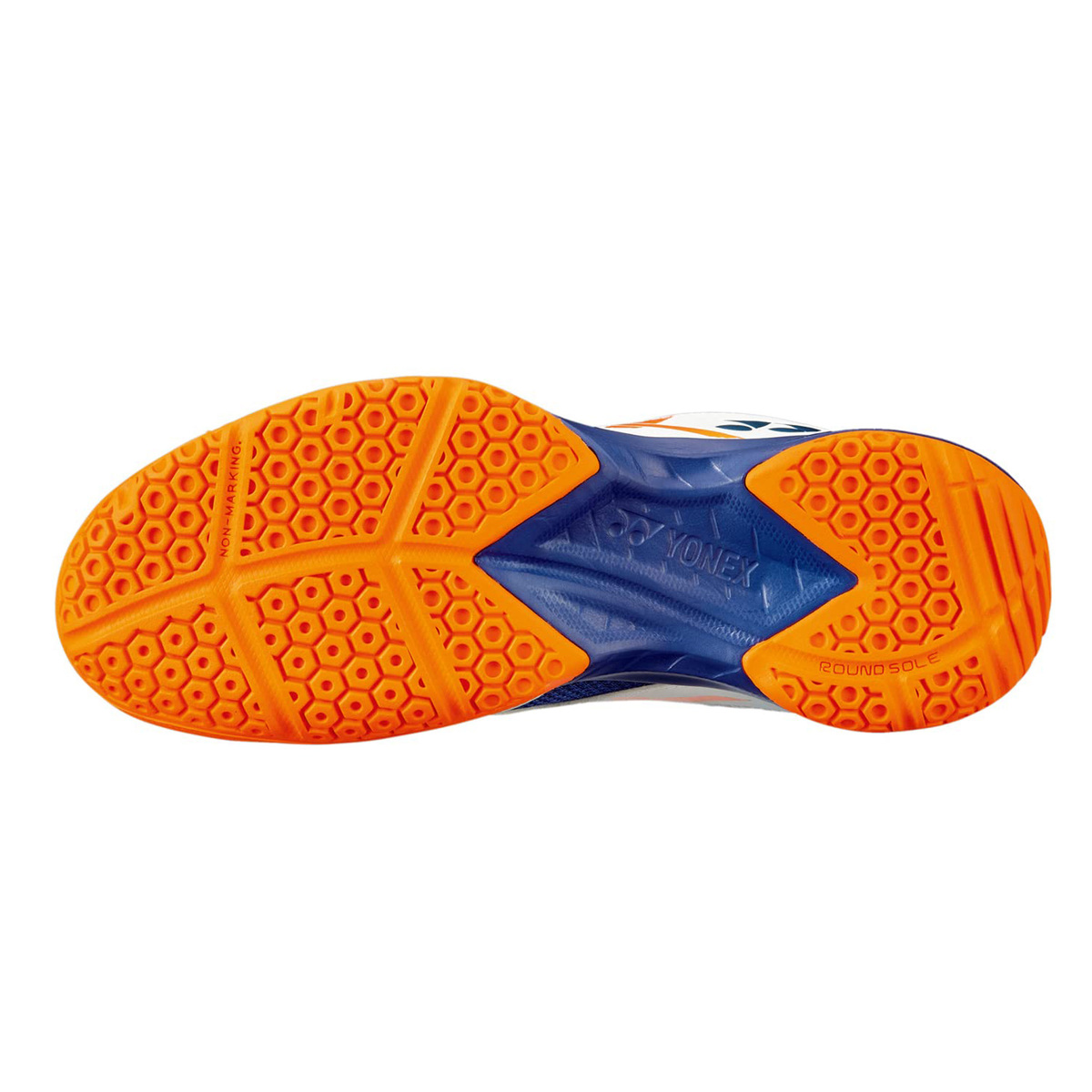 يونيكس حذاء تنس الريشة للرجال، SHB39EX، أبيض/برتقالي، 42