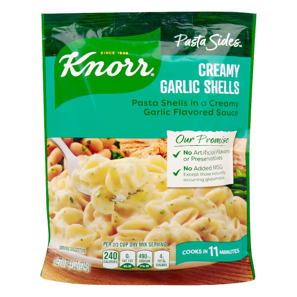 Knorr Creamy Garlic Shells Pasta Sides 124 g