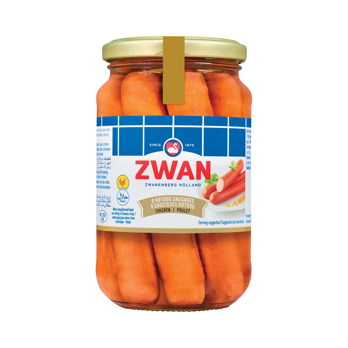 Zwan Chicken Hotdog Sausages 270g