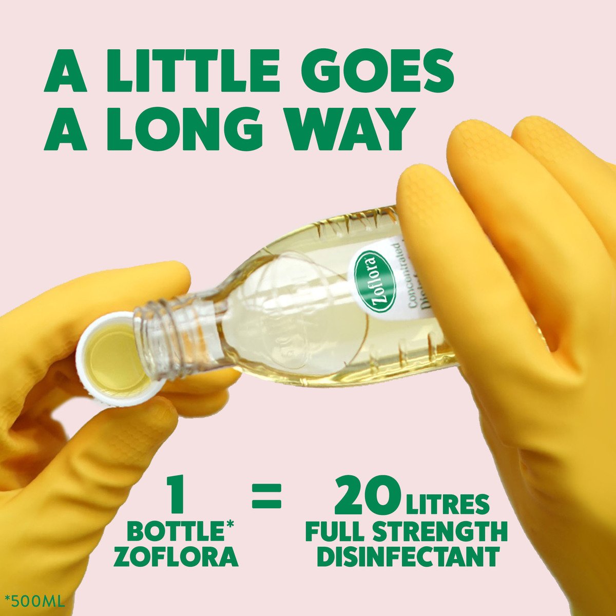 Zoflora Lemon Zing 3in1 Action Concentrated Disinfectant 500ml