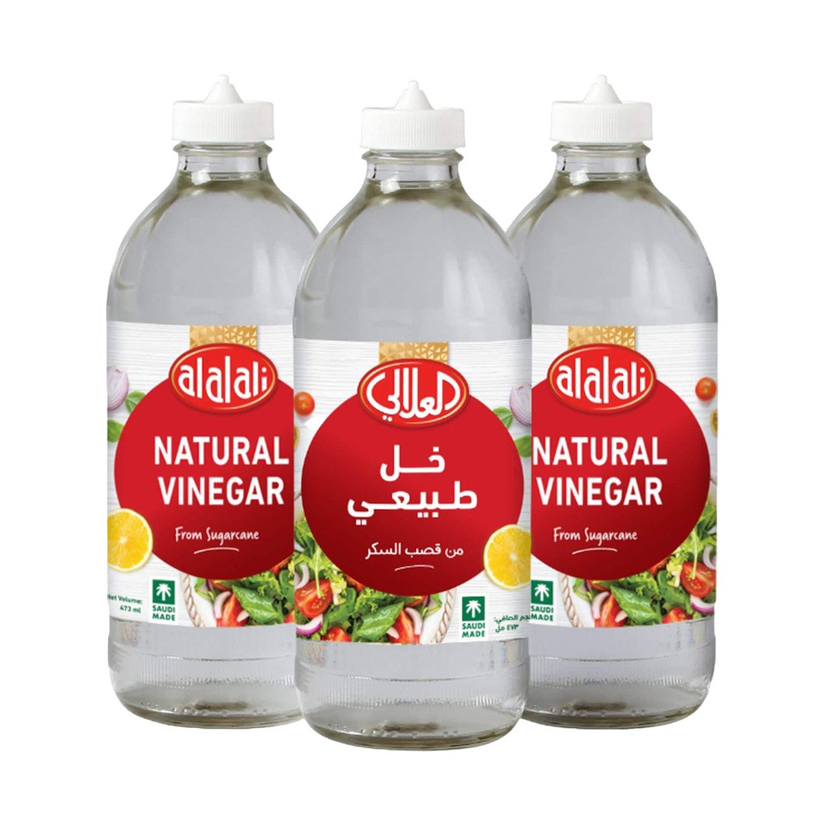 Al Alali Natural Vinegar Value Pack 3 x 473 ml