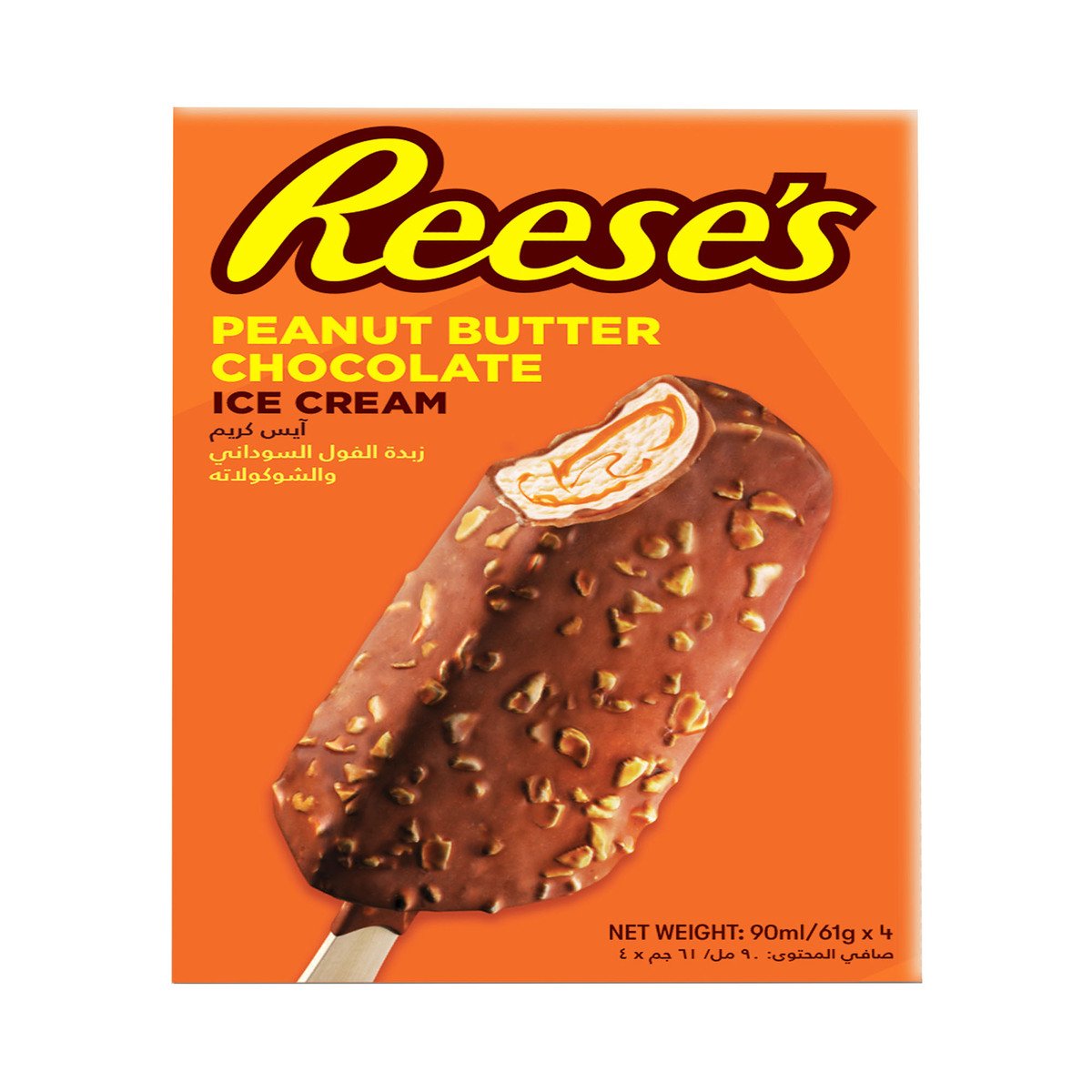 Reese's Peanut Butter Chocolate Ice Cream Stick 4 x 90 ml