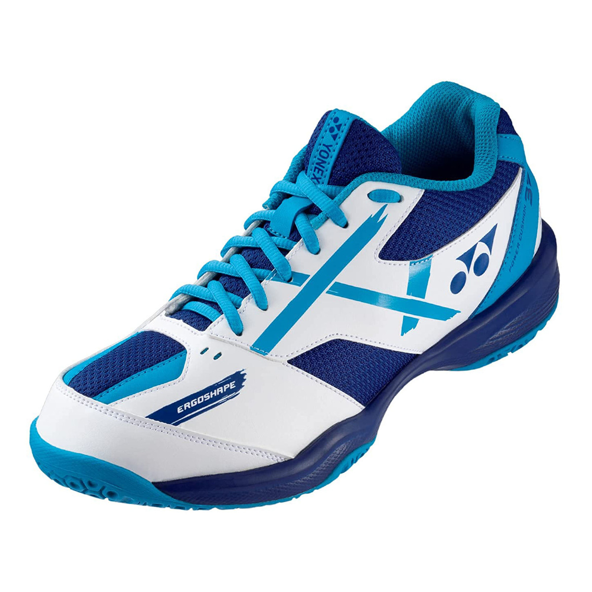 Yonex Mens Badminton Shoes, SHB39EX, White/Blue, 41