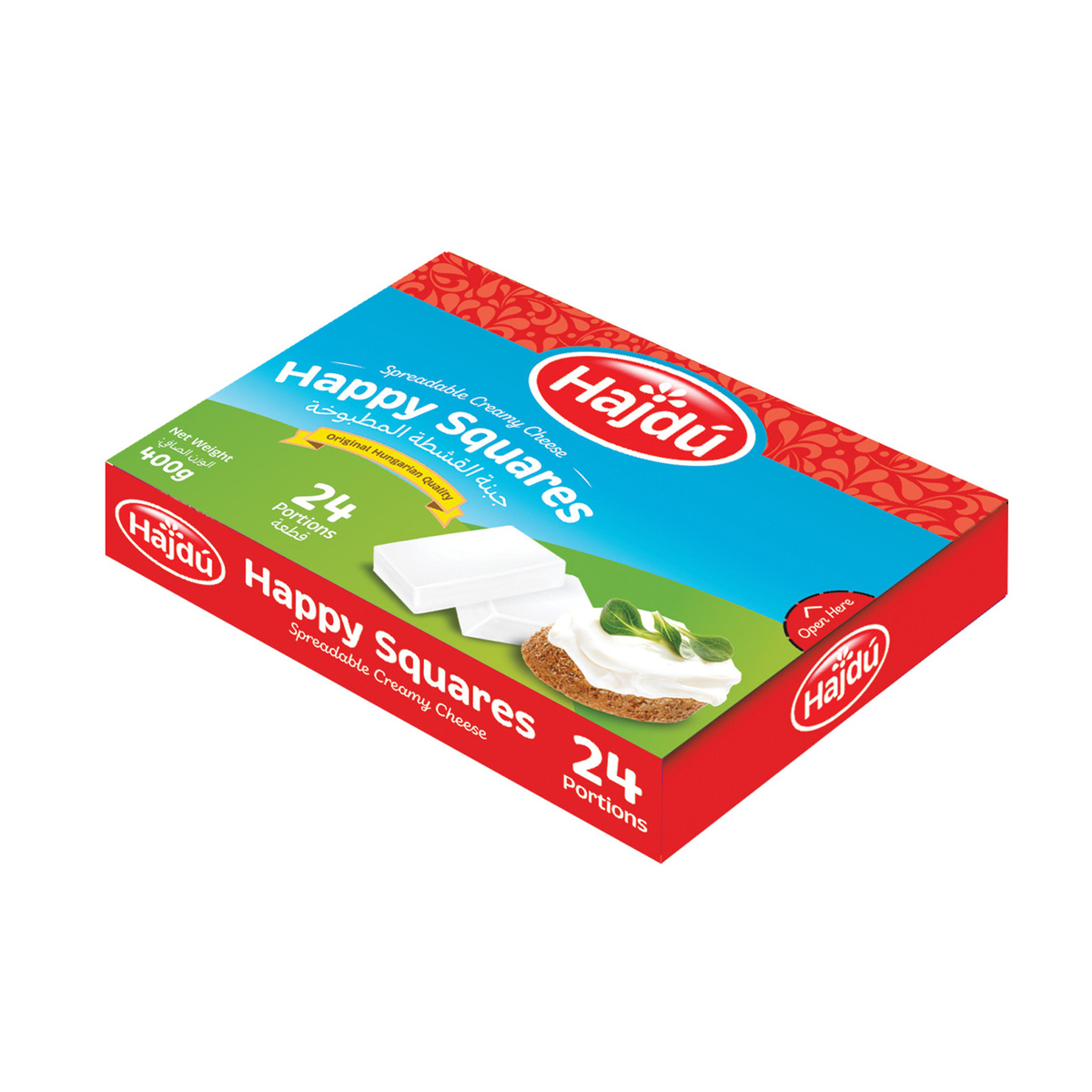 Hajdu Spreadable Creamy Cheese 24 Portions 400 g