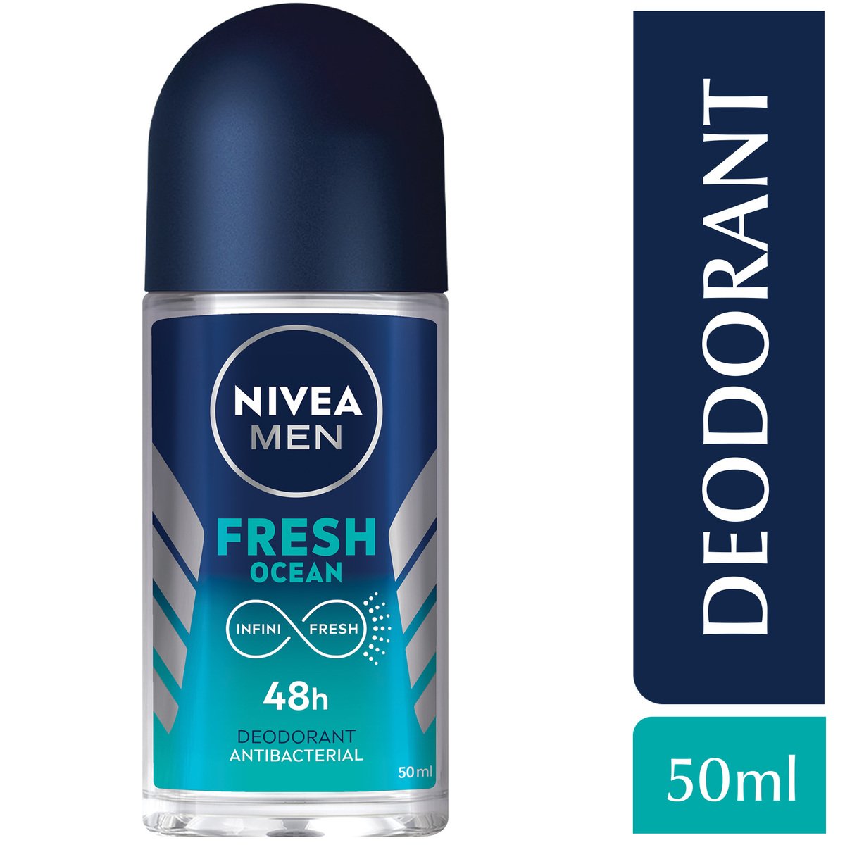 Nivea Men Deodorant Roll-on Fresh Ocean Aqua Scent 50 ml