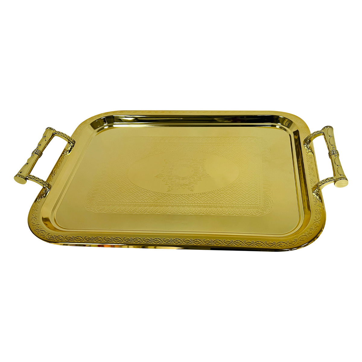 Germax Stainless Steel Tray Gold 1884 41x29cm