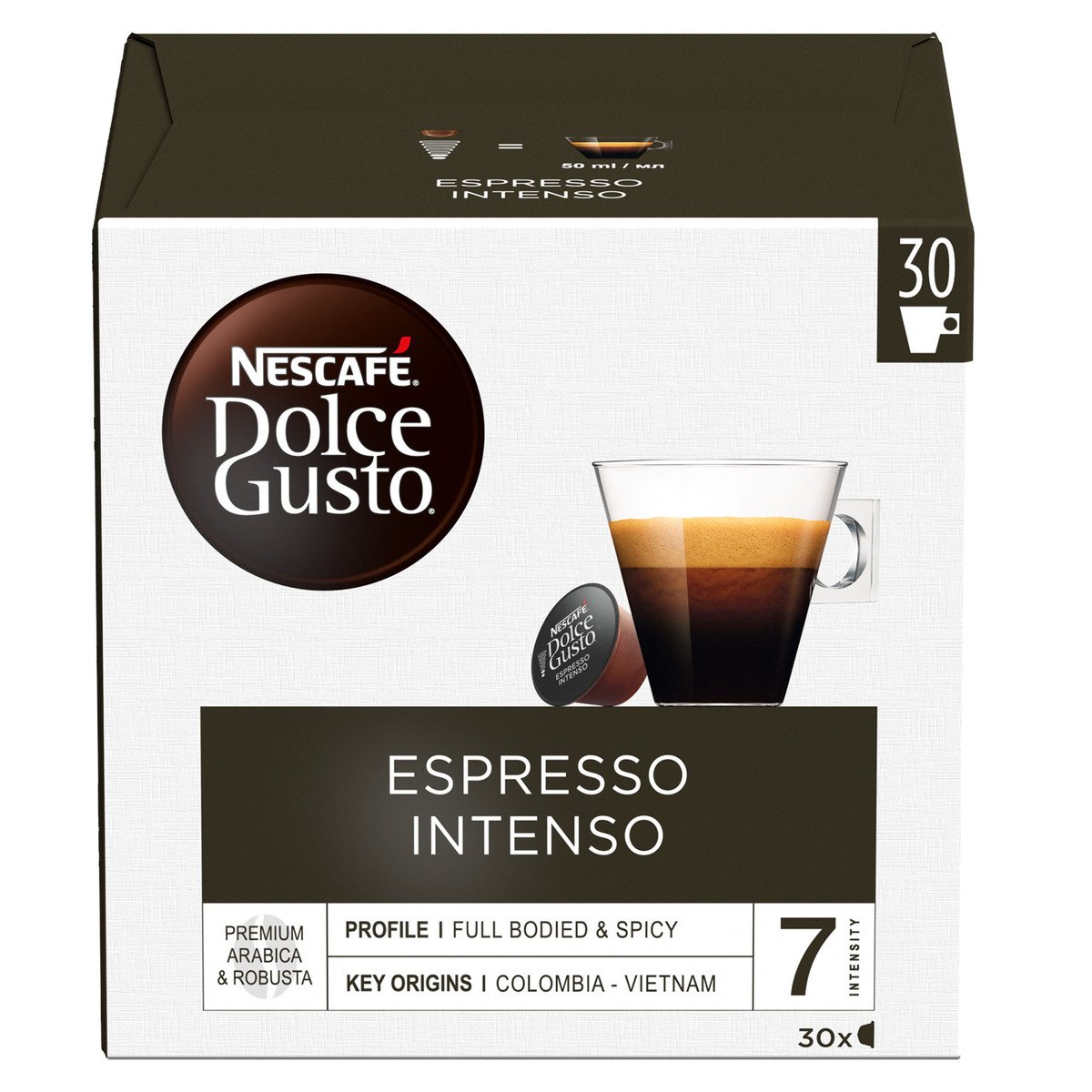 Nescafe Dolce Gusto Espresso Intenso Coffee Capsules 30 pcs 210 g