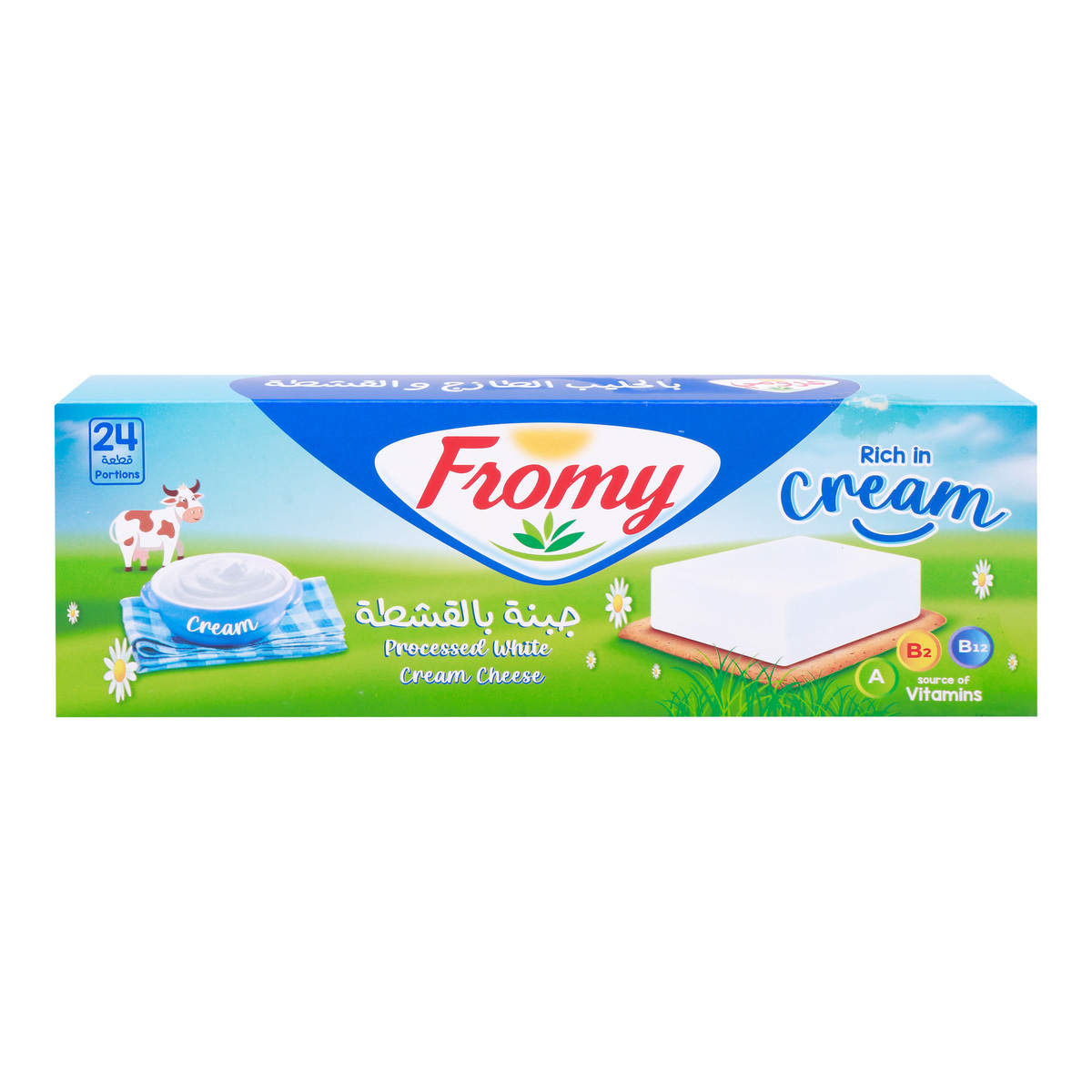 Fromy Processed White Cream Cheese 24 Portion 336 g