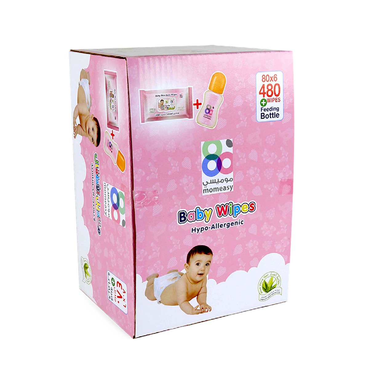 Momeasy Baby Wipes 6 x 80 pcs + Offer