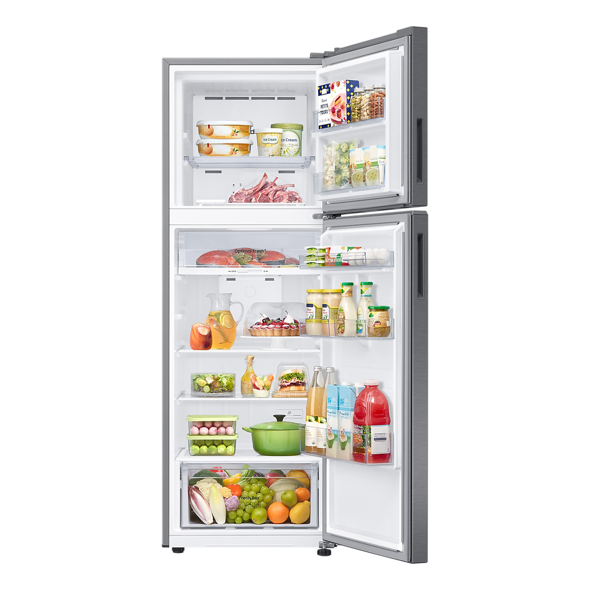 Samsung Double Door Refrigerator, 450 L, Silver, RT45CG5400S9